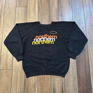 Vintage 70s 80s champion Ohio northern university‎ black crewneck sweatshirt M